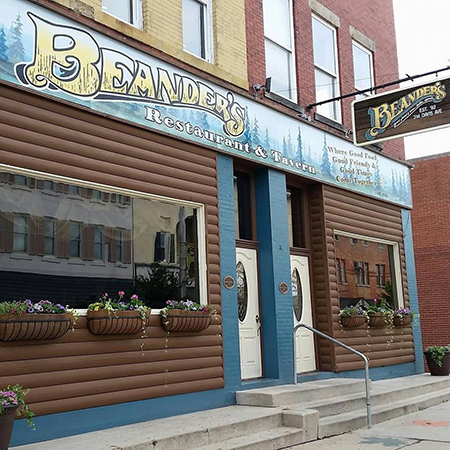 Beander's Restaurant & Tavern Store Front in Elkins, WV